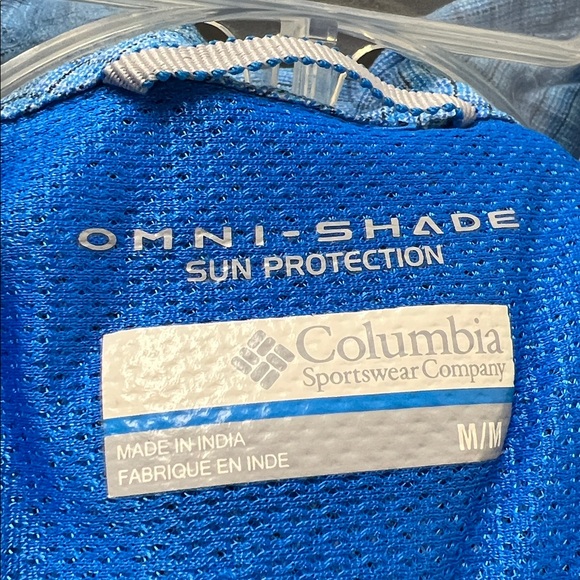 Columbia Blue Plaid Short Sleeve Button-Up - Picture 9 of 9